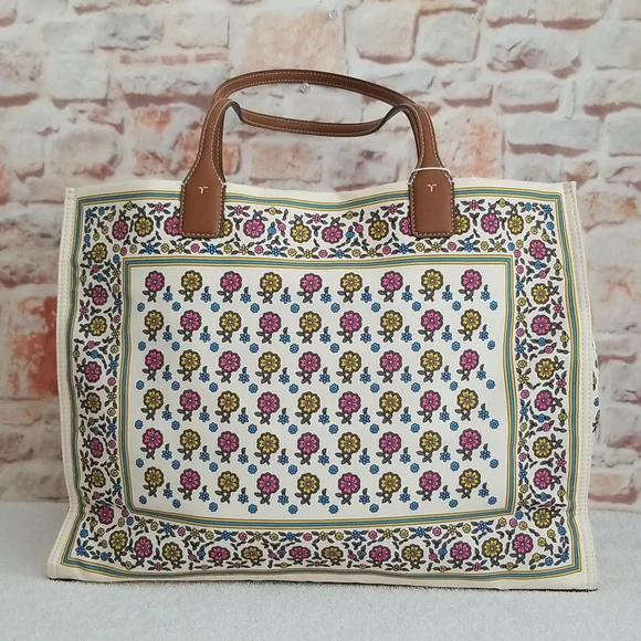 New Tory Burch Ella Printed Tote - Picture 3 of 13